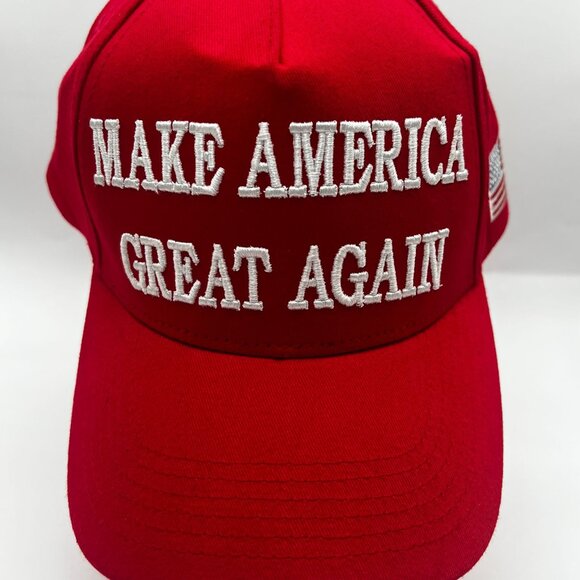 Trump MAGA Hat Make America Great Again Red Mesh Trucker Hat Snapback Cap - Picture 7 of 8